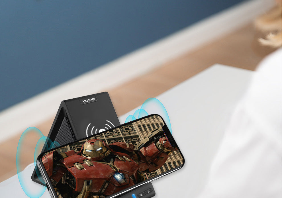 Multifunctional audio mobile phone holder power bank bluetooth speaker