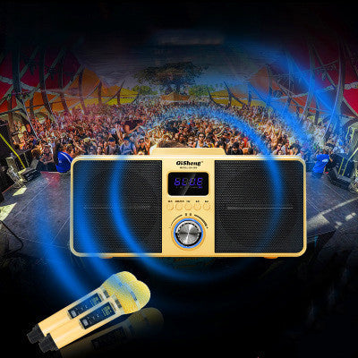 Home KTV Audio Creative Dual Microphone Subwoofer Mobile Phone Compute