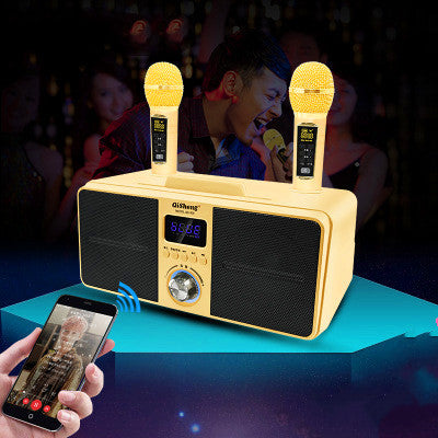 Home KTV Audio Creative Dual Microphone Subwoofer Mobile Phone Compute