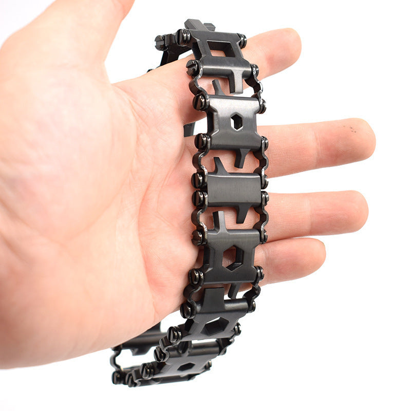 Outdoor Wearable Bracelet Stainless Steel Tool Bracelet