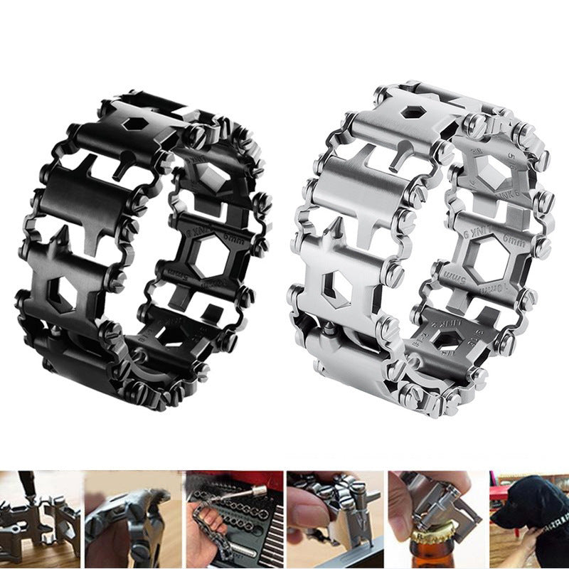 Outdoor Wearable Bracelet Stainless Steel Tool Bracelet