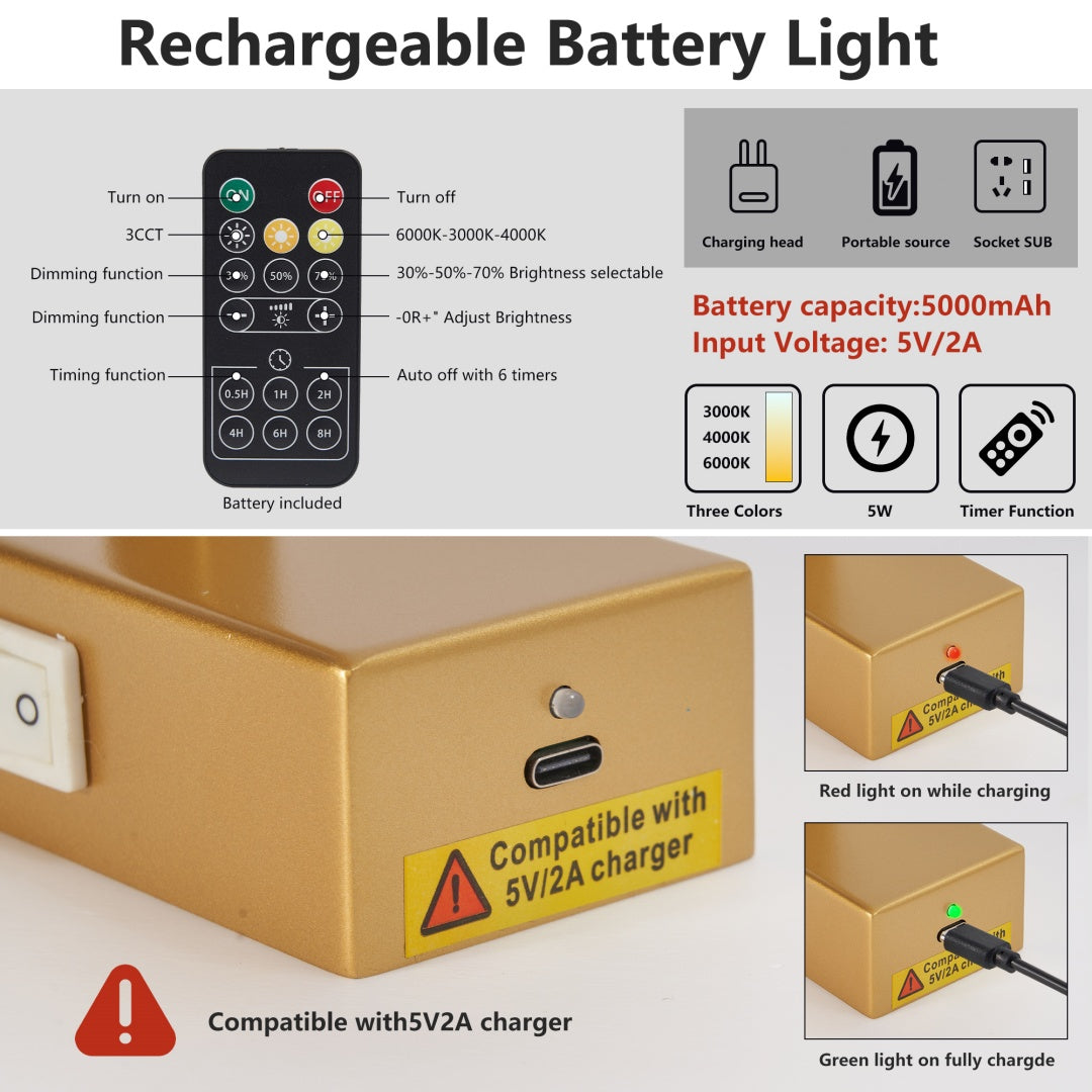 16inch Gold Bathroom Light Fixtures Over Mirror Modern Dimmable LED Vanity Light For Bathroom Wall Lighting