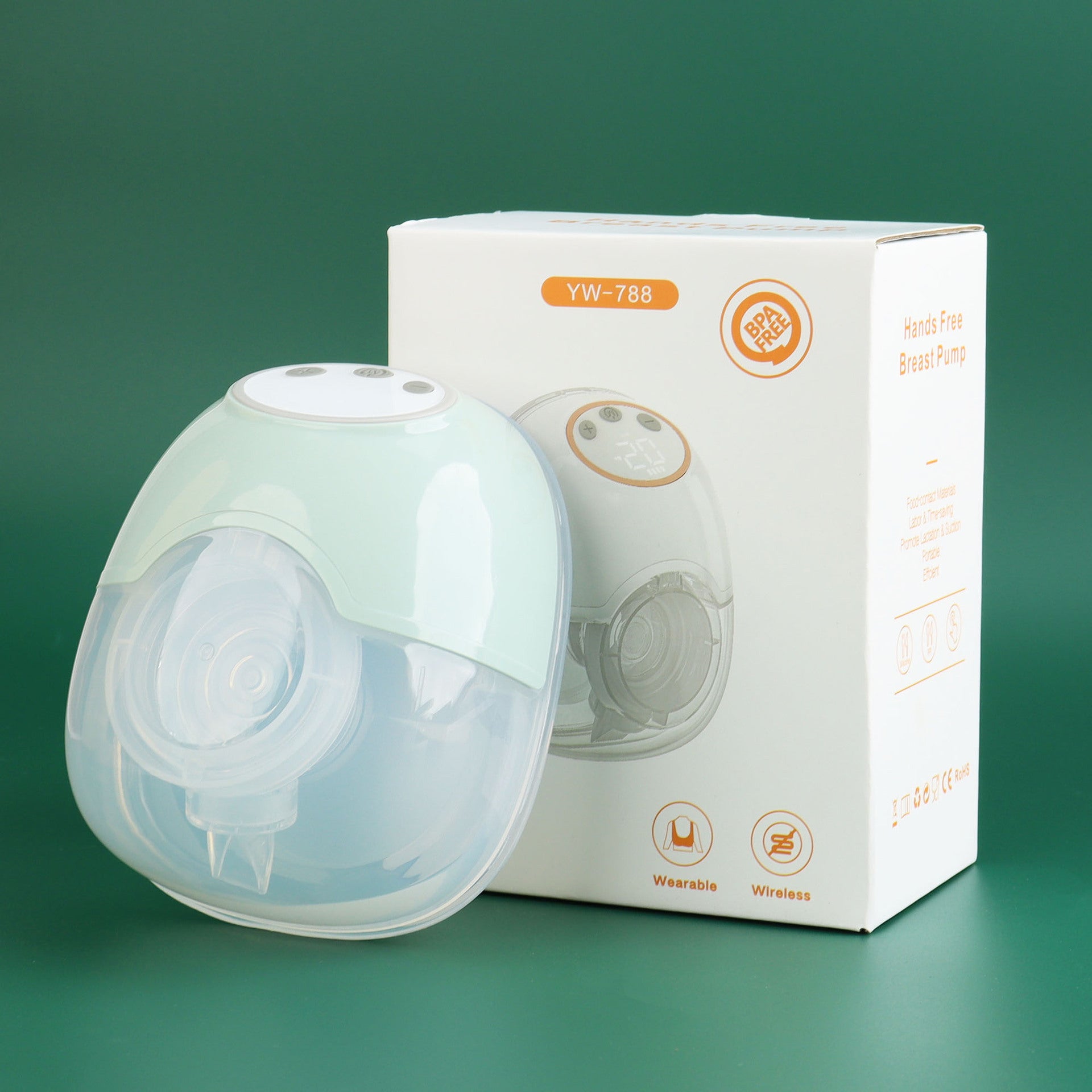 USB Wearable Invisible Breast Large Suction