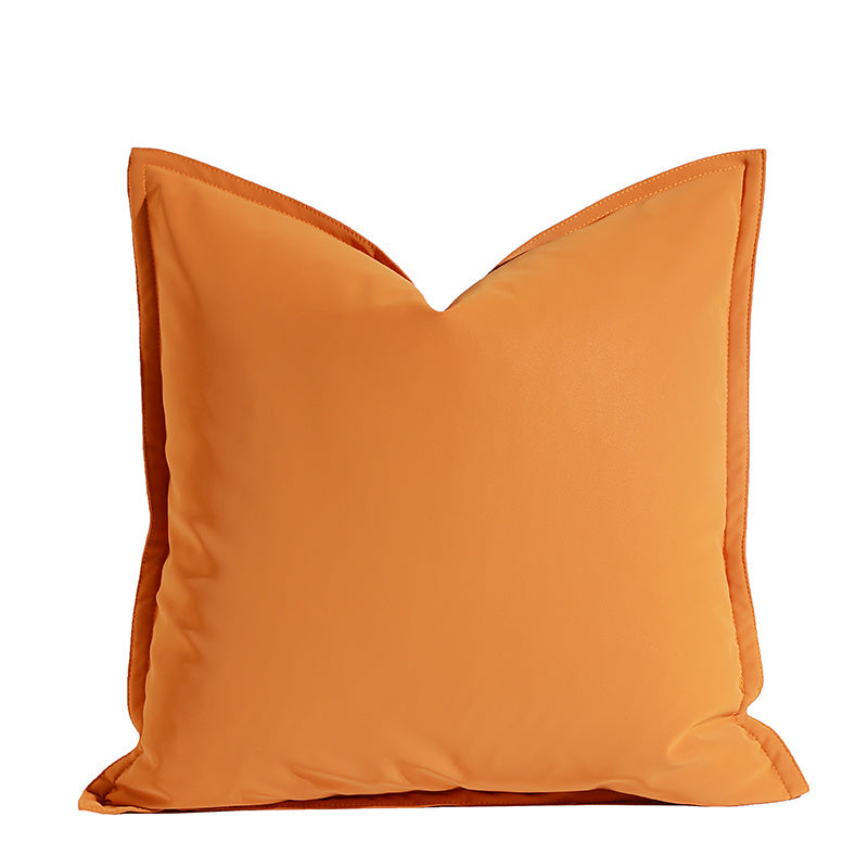 Tech Leather Pillow Sofa Living Room Cushion