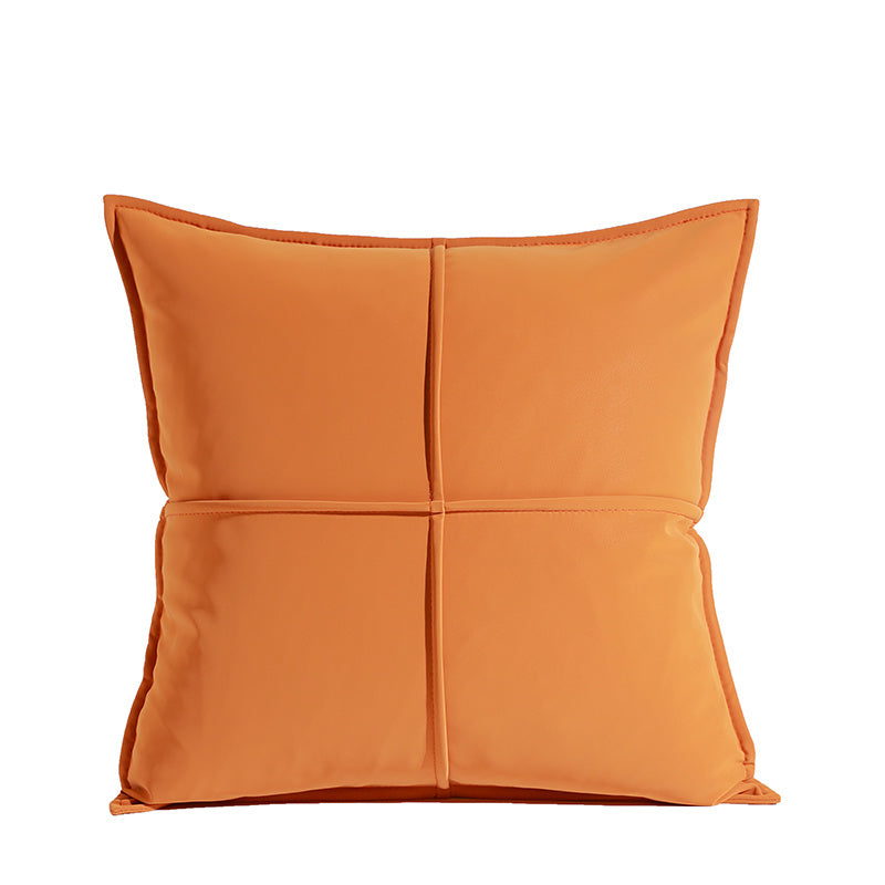 Tech Leather Pillow Sofa Living Room Cushion