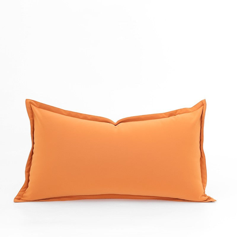 Tech Leather Pillow Sofa Living Room Cushion